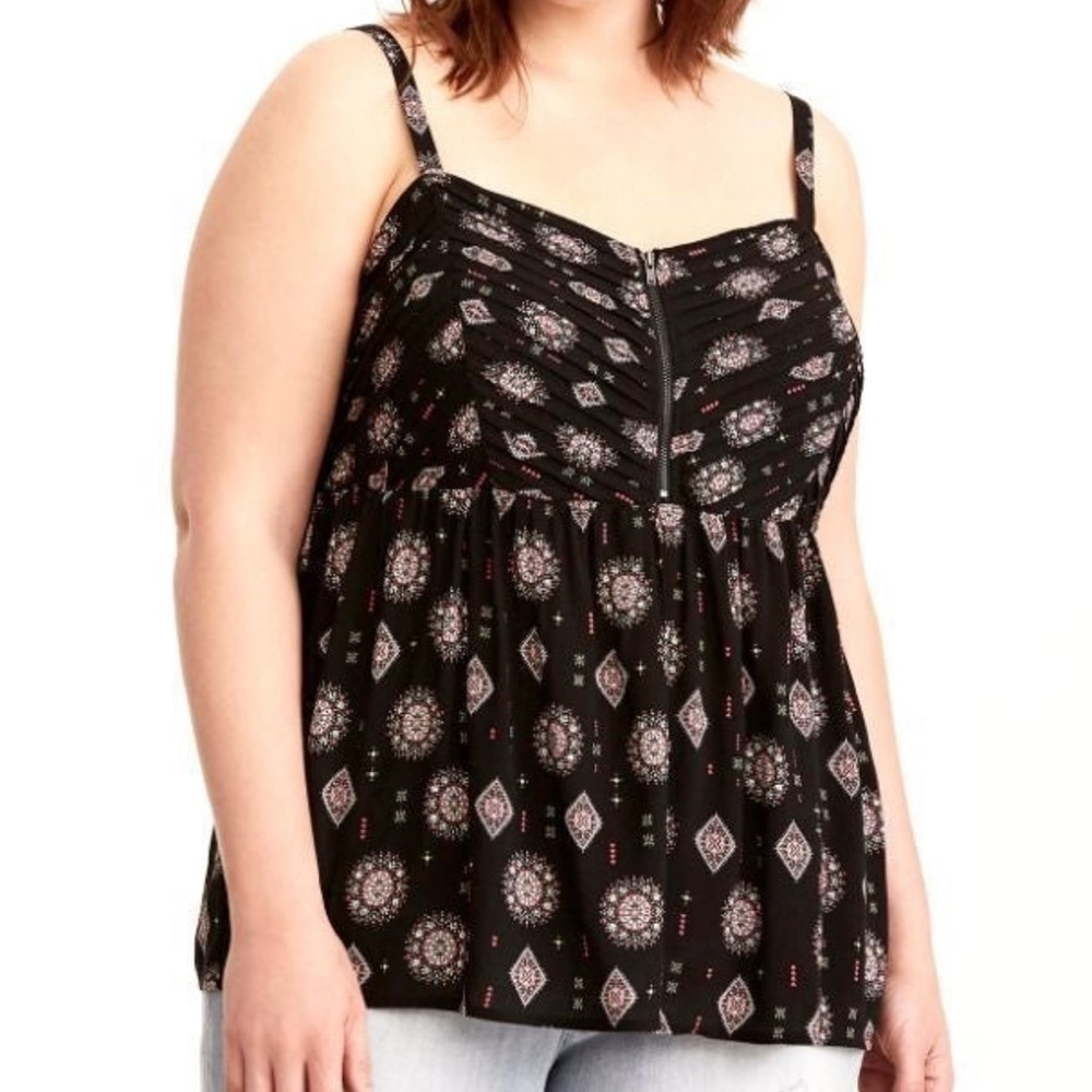 Torrid Medallion Challis Pleated Cami